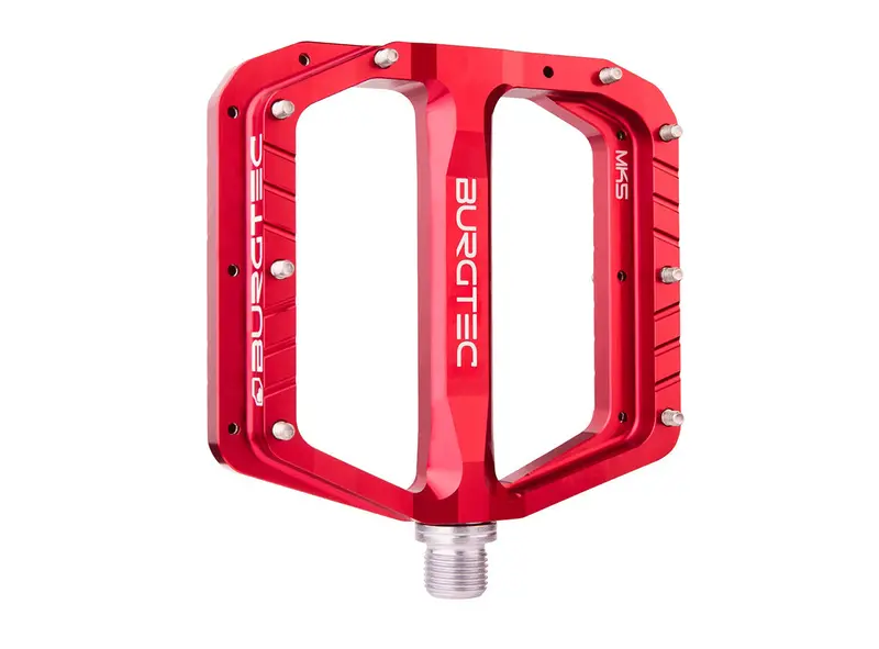 Burgtec Penthouse Mk5 Flat Pedals - Race Red 1