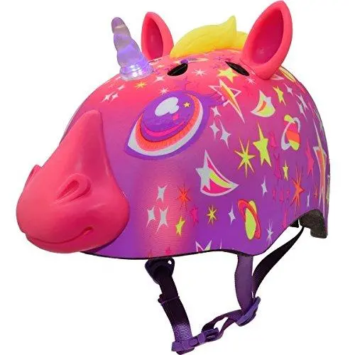 C.Preme Raskullz Child Safety Helmet - 5 Plus - Super Lazer Led-Pink 1