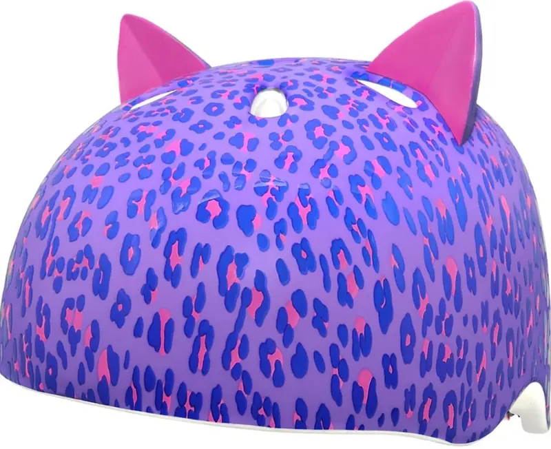 C.Preme Raskullz Helmet W/Fit System - Youth - 8 Plus - Leopard Kitty-Purple 1