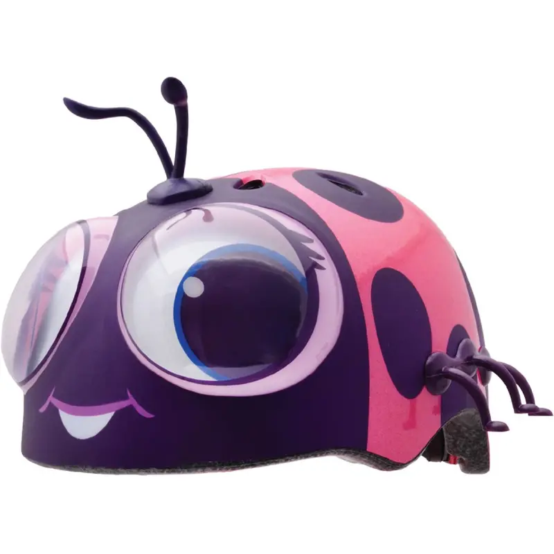 C.Preme Raskullz Toddler Safety Helmet - 3 Plus - Googly Lady Bug-Pink 1
