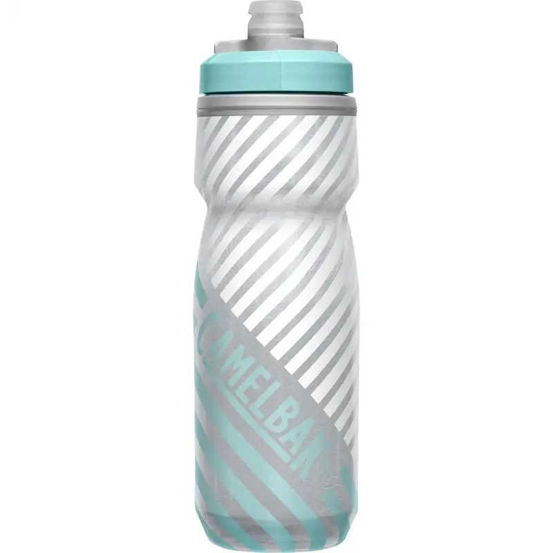 Camelbak Podium Chill Outdoor Water Bottle - 21Oz - Gray-Teal Stripe 1