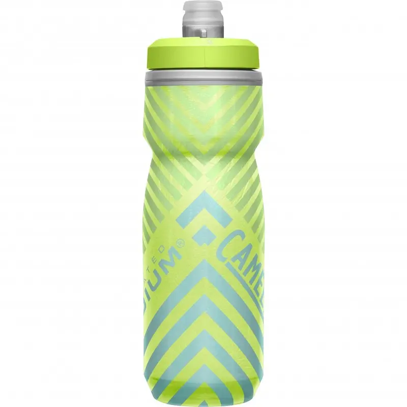 Camelbak Podium Chill Outdoor Water Bottle - 21Oz - Lime-Blue Stripe 2