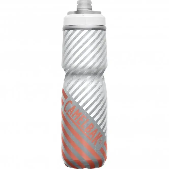 Camelbak Podium Chill Outdoor Water Bottle - 24Oz - Coral Stripe 1