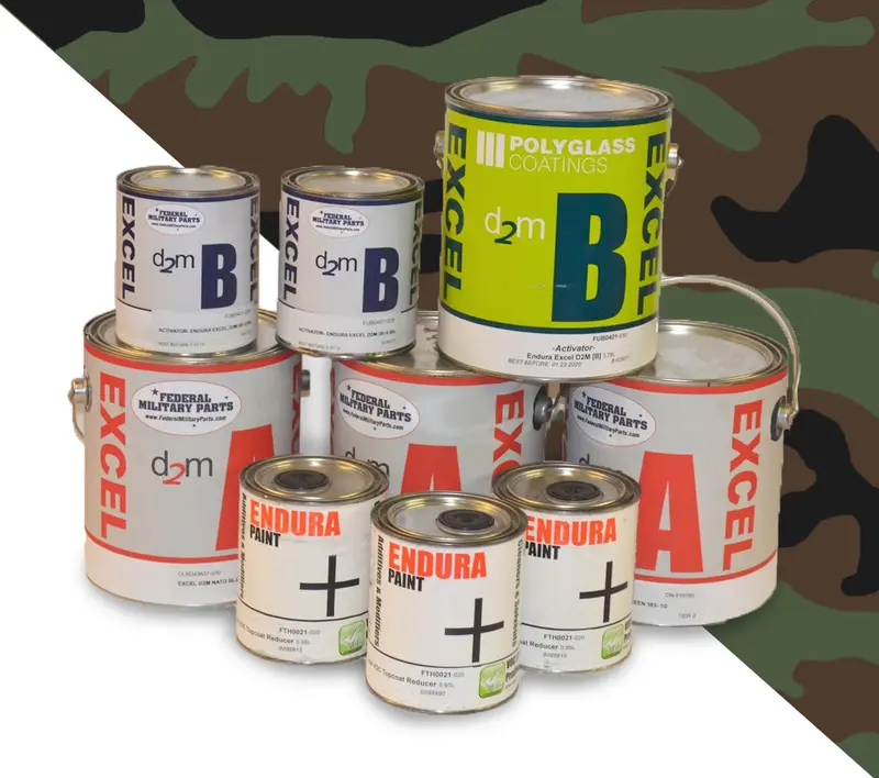 Camo Paint Kit - 5 Gallon - Camouflage Woodland Pattern - Nato Black, Brown, Green 1