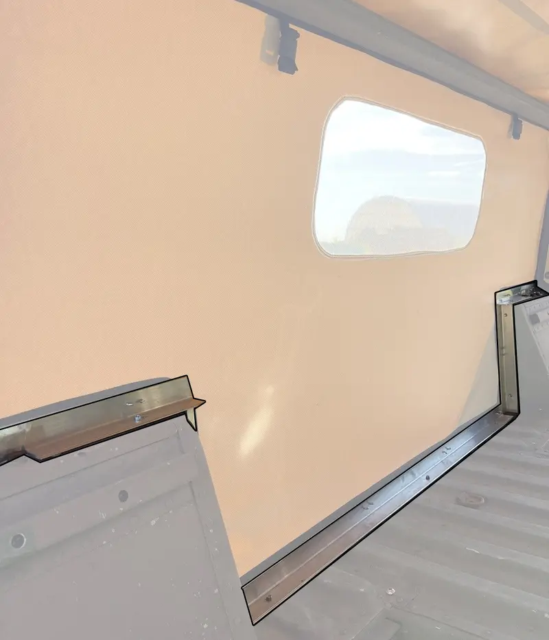 Canvas Rear Curtain Installation Kit - Canvas Soft Curtain For Humvee + Hardware Kit 2
