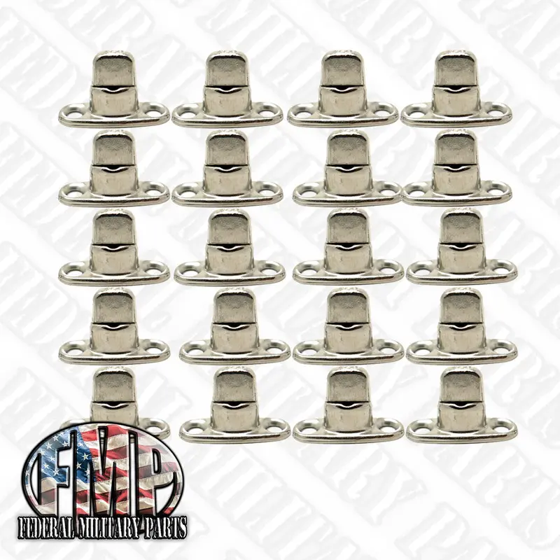 Canvas Twist Connectors - Double Height For 2 Canvas Layers - 20 Pk Stainless No Hardware 1