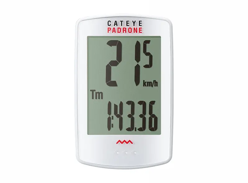 Cateye Padrone Bike Computer - White 1