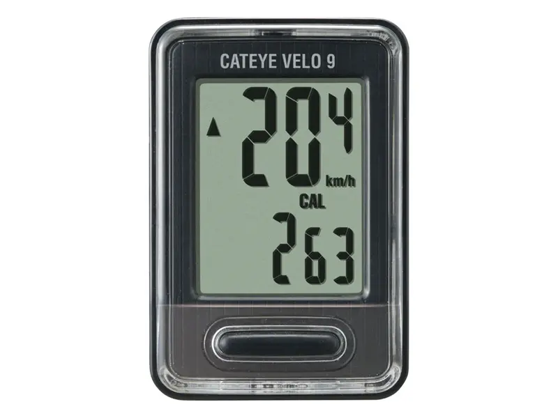 Cateye Velo 9 Cycling Computer - Black 1