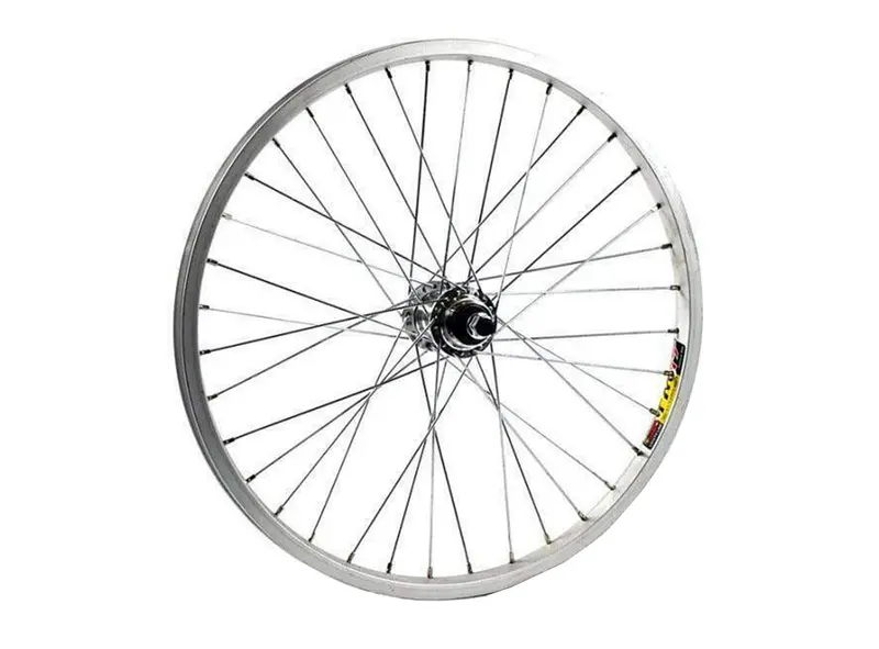 Cbo Generic 24" X 1 3/8 Steel Front Wheel - Bolt On - Silver 1
