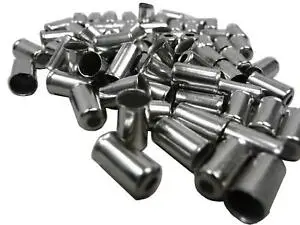 Cbo Generic 4Mm Open Brass End Cap - Silver 1