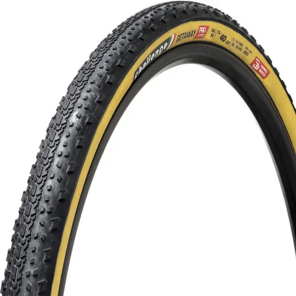 Challenge Getaway Pro 700C Folding Gravel Tire - Black-Tan 1
