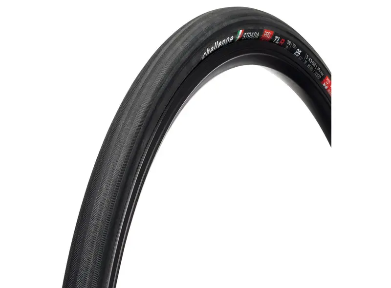 Challenge Strada Pro 700C Folding Tubeless Road Tire - Black 1