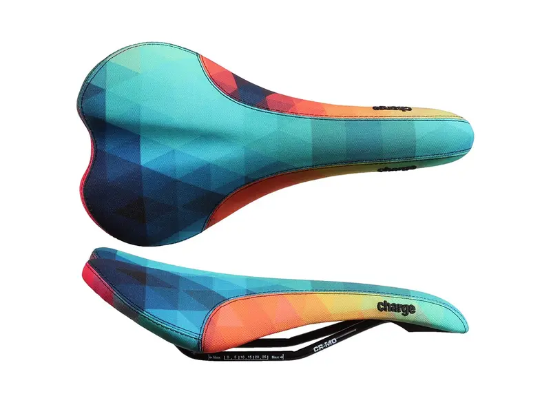 Charge Bikes Spoon Crmo Mtb Saddle - Geo-Rainbow 1