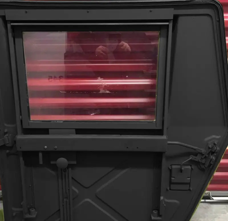 Clear 3/8" Laminated Window Replacement Glass Fits The Military Humvee Hard X-Door 1