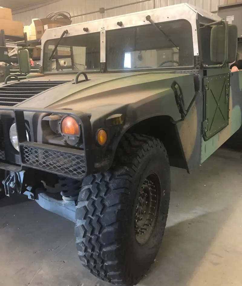 Complete 2-Man Hard Cab Kit For Military Humvee - 1/8" Or 1/4" Roof Includes 2 Doors + Rear Curtain 1