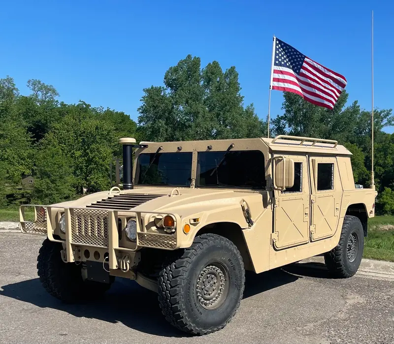 Complete Premium Hard Cab Kit - 4 Hard "X" Doors, 1/4" Thick Premium Hard Top Roof, Premium Rear Curtain Fits Military Humvee 3