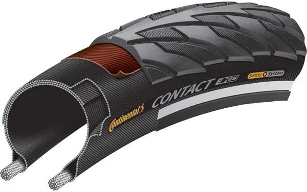 Continental Contact 20" Wire Road Tire - Black-Reflex 1