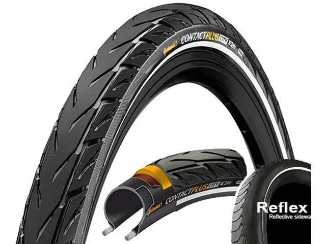 Continental Contact Plus City 27.5" Wire Road Tire - Black-Reflex 1