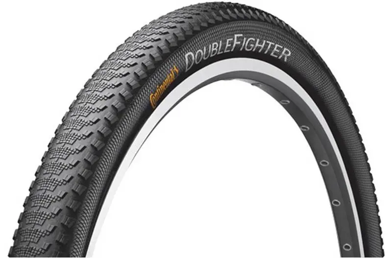 Continental Double Fighter Iii 700C Wire Tire - Black 1