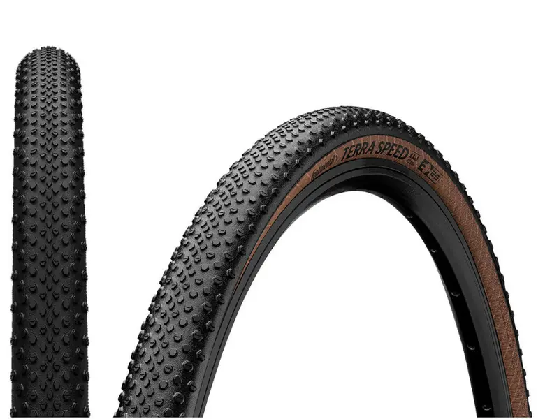 Continental Terra Speed Protection 700C Gravel Tire - Black-Tan 1