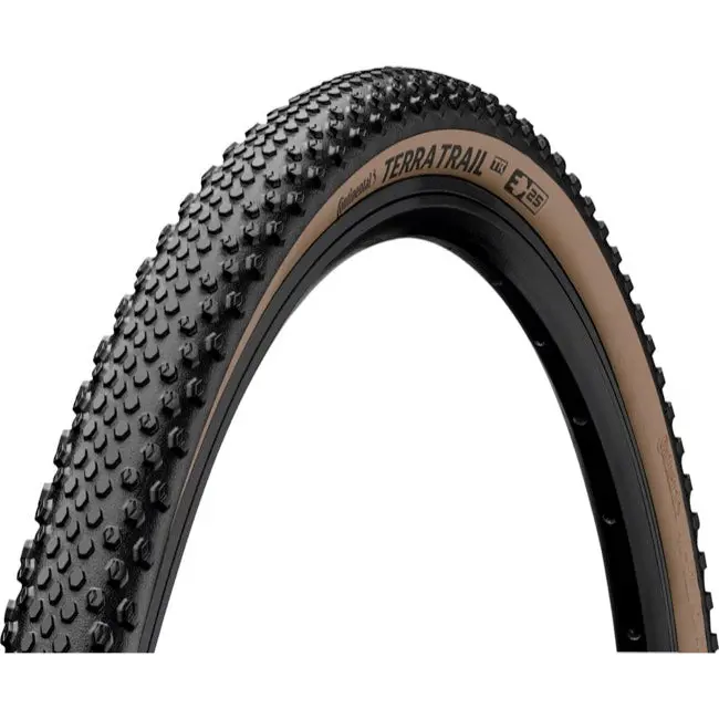Continental Terra Trail Shieldwall 700C Folding Gravel Tire - Black-Brown 1