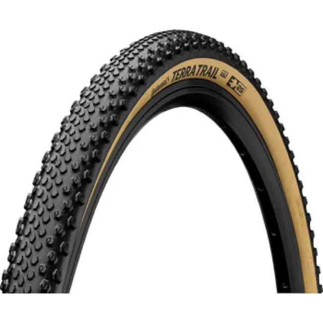 Continental Terra Trail Shieldwall 700C Folding Gravel Tire - Black-Cream 1