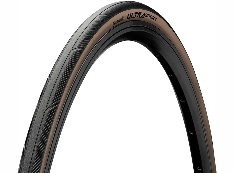 Continental Ultra Sport Iii 700C Folding Road Tire - Black-Brown 1