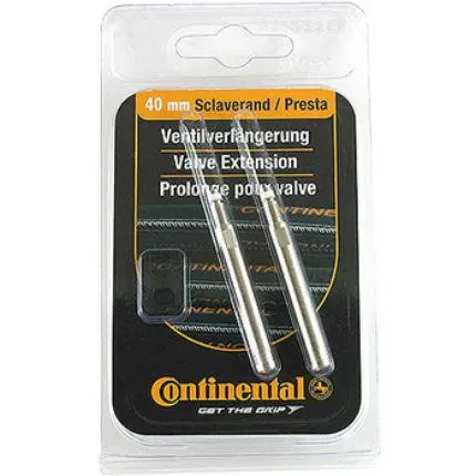 Continental Valve Extenders - Pair - Silver 1