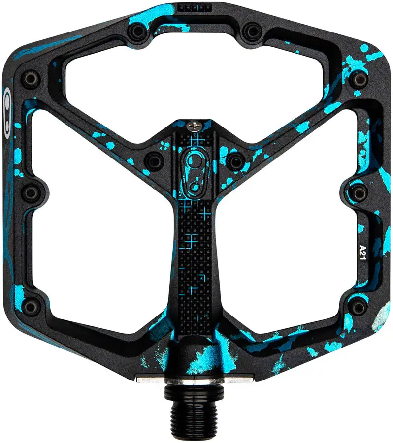 Crank Brothers Limited Edition Stamp 7 Pedals - Blue-Splatter Paint 1