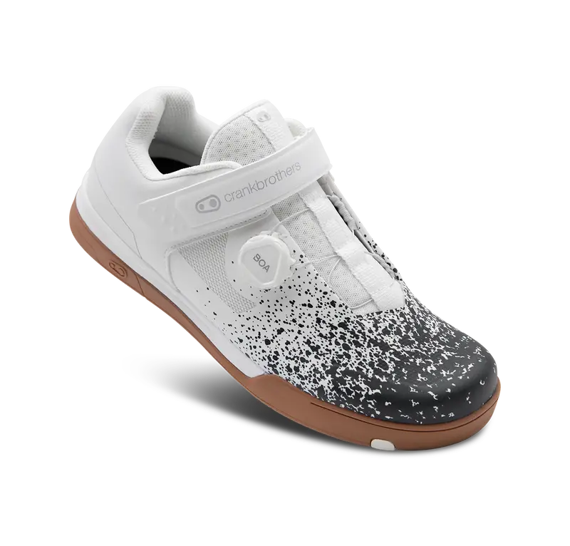 Crank Brothers Mallet Boa Clip-In Mtb Shoe - White-Gum-Splatter 1