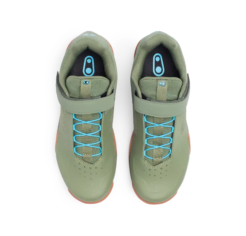 Crank Brothers Mallet E Speedlace Mtb Shoe - Green-Blue-Gum 4