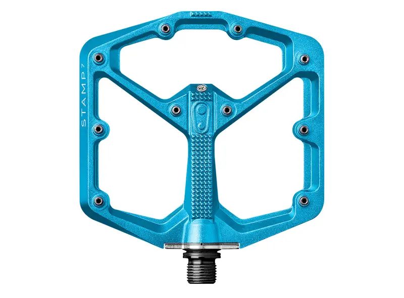 Crank Brothers Stamp 7 Small Platform Pedals - Electric Blue 1