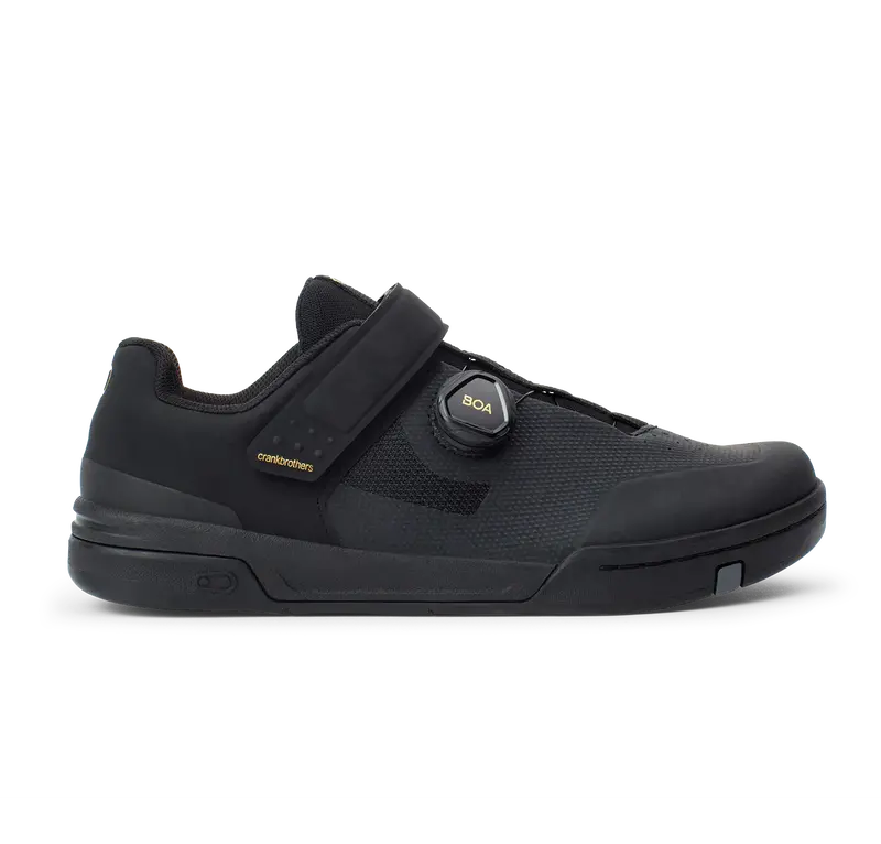 Crank Brothers Stamp Boa Mtb Shoe - Black-Gold-Black 2