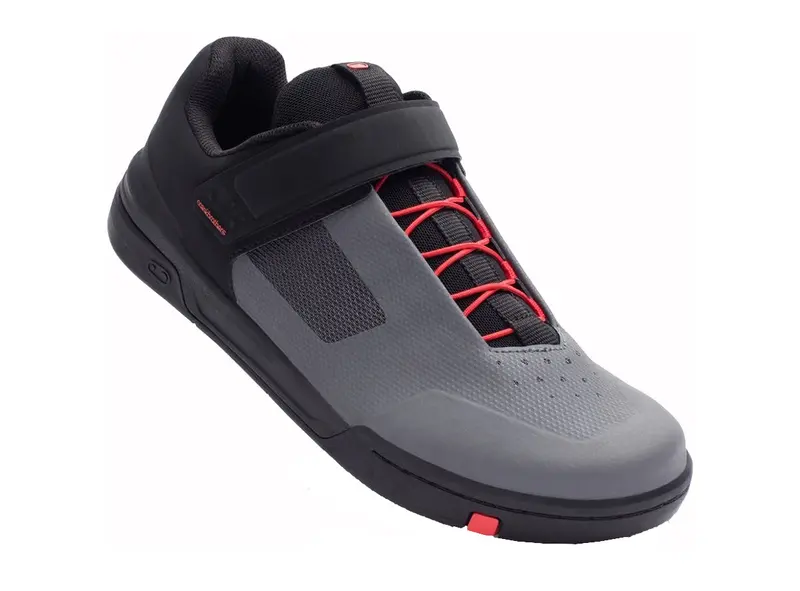 Crank Brothers Stamp Speedlace Mtb Shoe - Gray-Red-Black 1