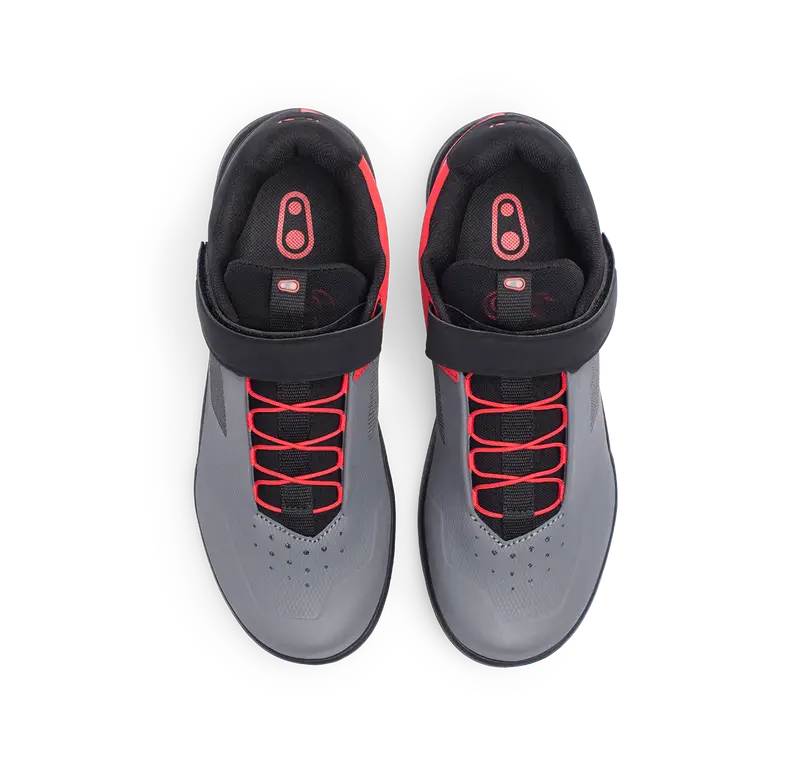 Crank Brothers Stamp Speedlace Mtb Shoe - Gray-Red-Black 4