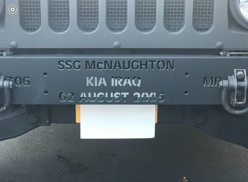 Custom Tribute Bumper - Military Humvee M998 1