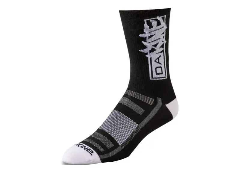 Dakine Singletrack Crew Sock - Black-White Vandal - 2021 1