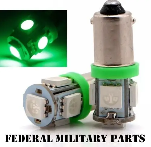 Dash Bulb Clear Lens Cover + Rubber Seals + 2 Colored Dash Bulbs - Fits M998 Humvee 12339203-1 16