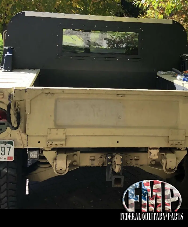 Deluxe Iron Curtain Black, Green, Tan Rear Curtain Replace Canvas With Steel Fits Humvee M998 Hmmwv 1