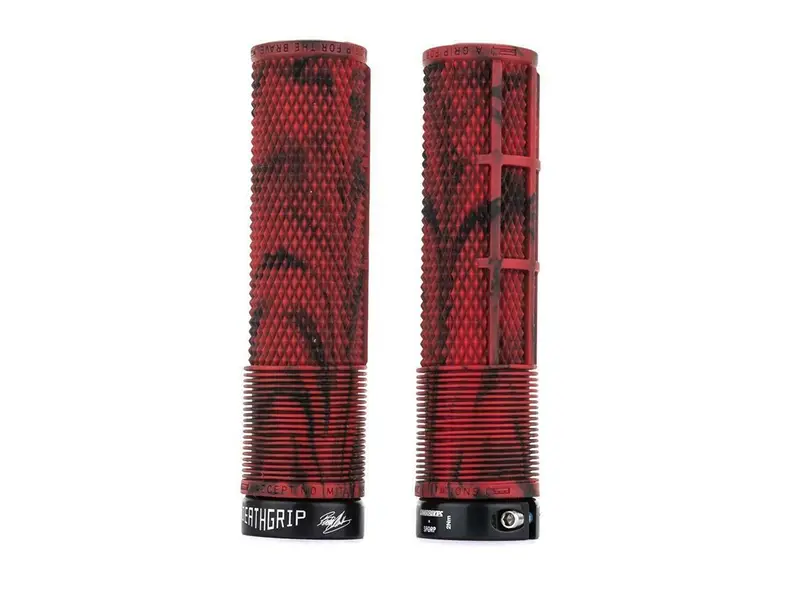 Dmr Brendog Flangeless Deathgrips - Marble Red 1