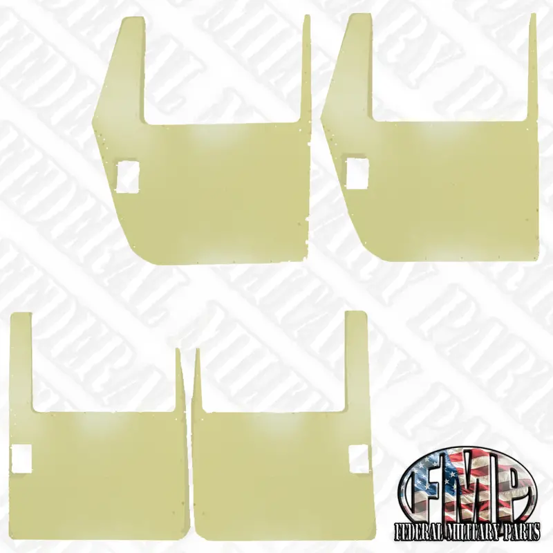 Door Skins - Pair - Supplemental Armor Skin - Black, Tan Or Green - Door Handles Not Included Fits Humvee Hard Doors 2