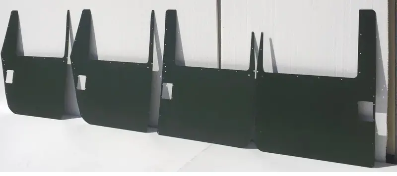 Door Skins - Set Of 4 - Supplemental Armor Skin - Black, Tan Or Green - Door Handles Not Included Fits Humvee Hard Doors 1