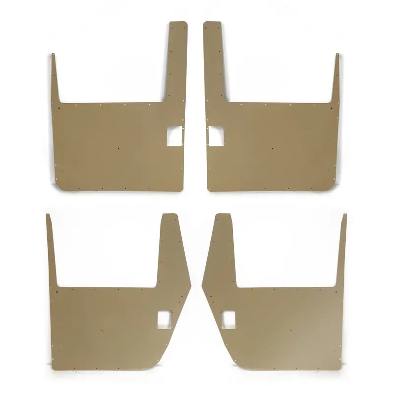 Door Skins - Set Of 4 - Supplemental Armor Skin - Black, Tan Or Green - Door Handles Not Included Fits Humvee Hard Doors 2
