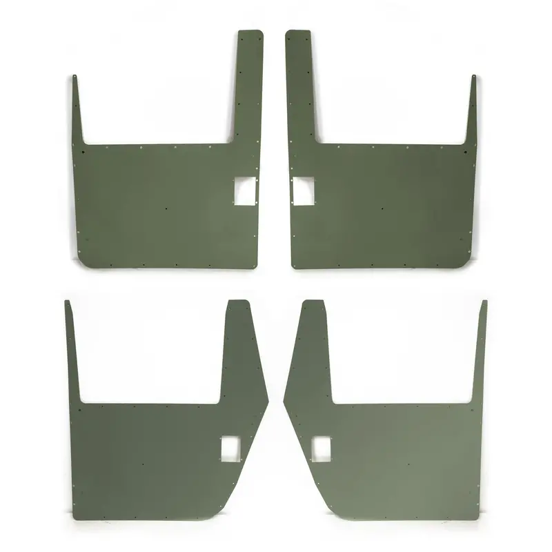 Door Skins - Set Of 4 - Supplemental Armor Skin - Black, Tan Or Green - Door Handles Not Included Fits Humvee Hard Doors 3