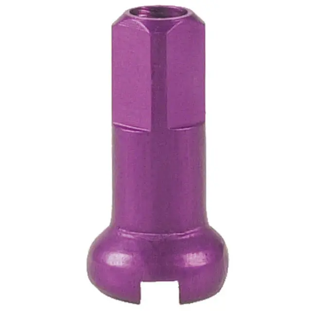 Dt Swiss 14 Gauge Alloy Nipples - 12Mm - Purple 1