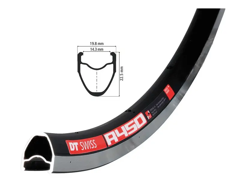 Dt Swiss R 450 700C Road Rim Black 1