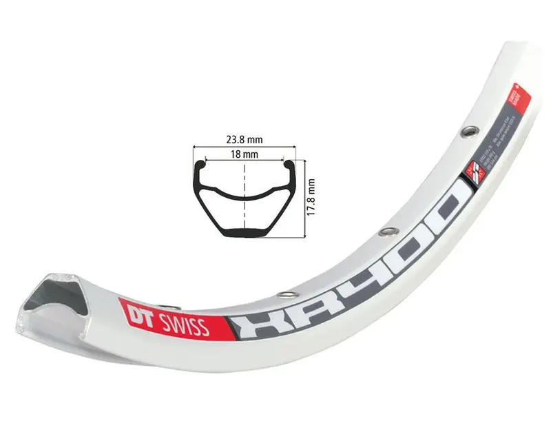 Dt Swiss Xr400 26" Mtb Rim - White 1