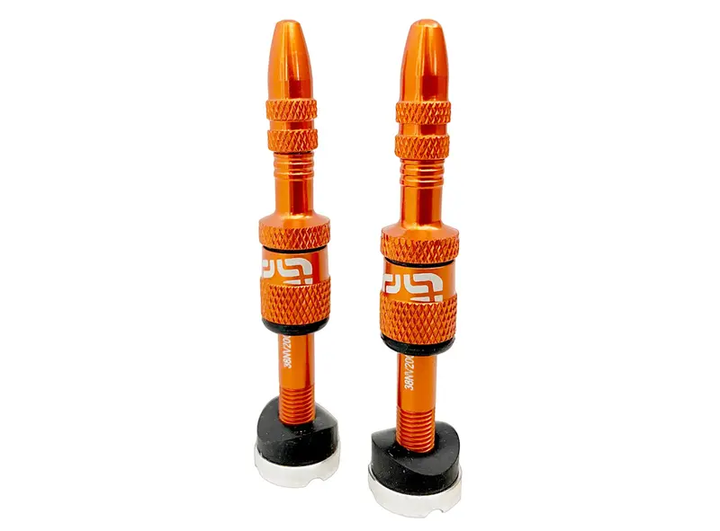 E Thirteen Schrader Quickfill Tubeless Valves Gen2 - 23-31Mm Depth - Naranja 1
