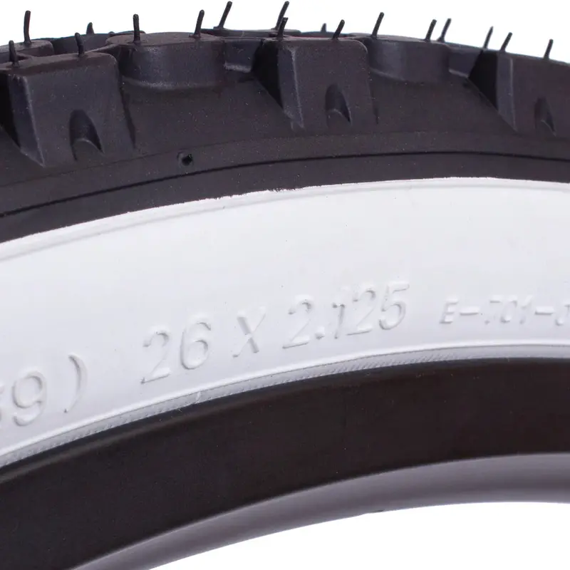 Eastern E701 26" Beach Cruiser Tire - White Sidewall 2