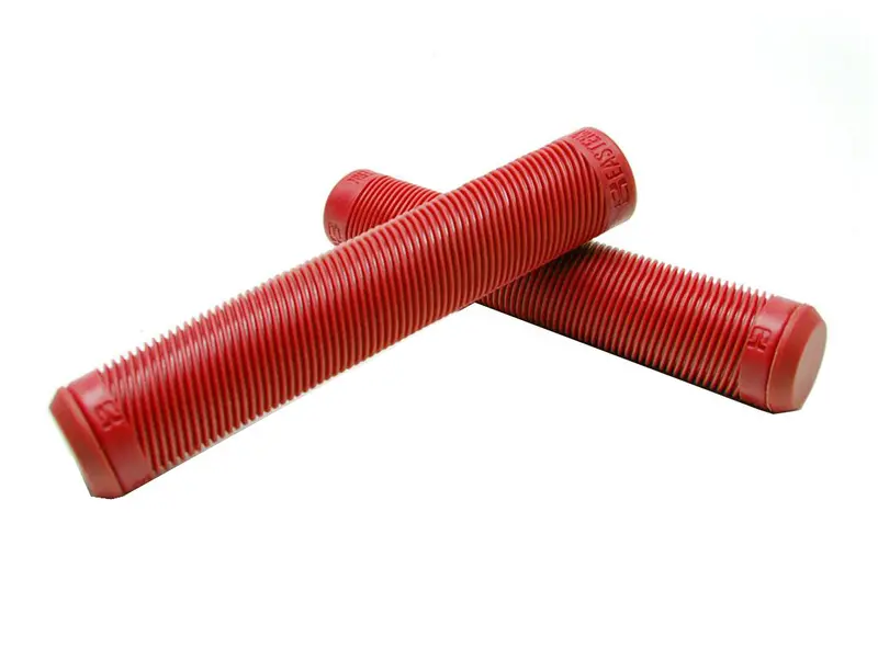 Eastern Riblet Flangeless Bmx Grips - Red 1